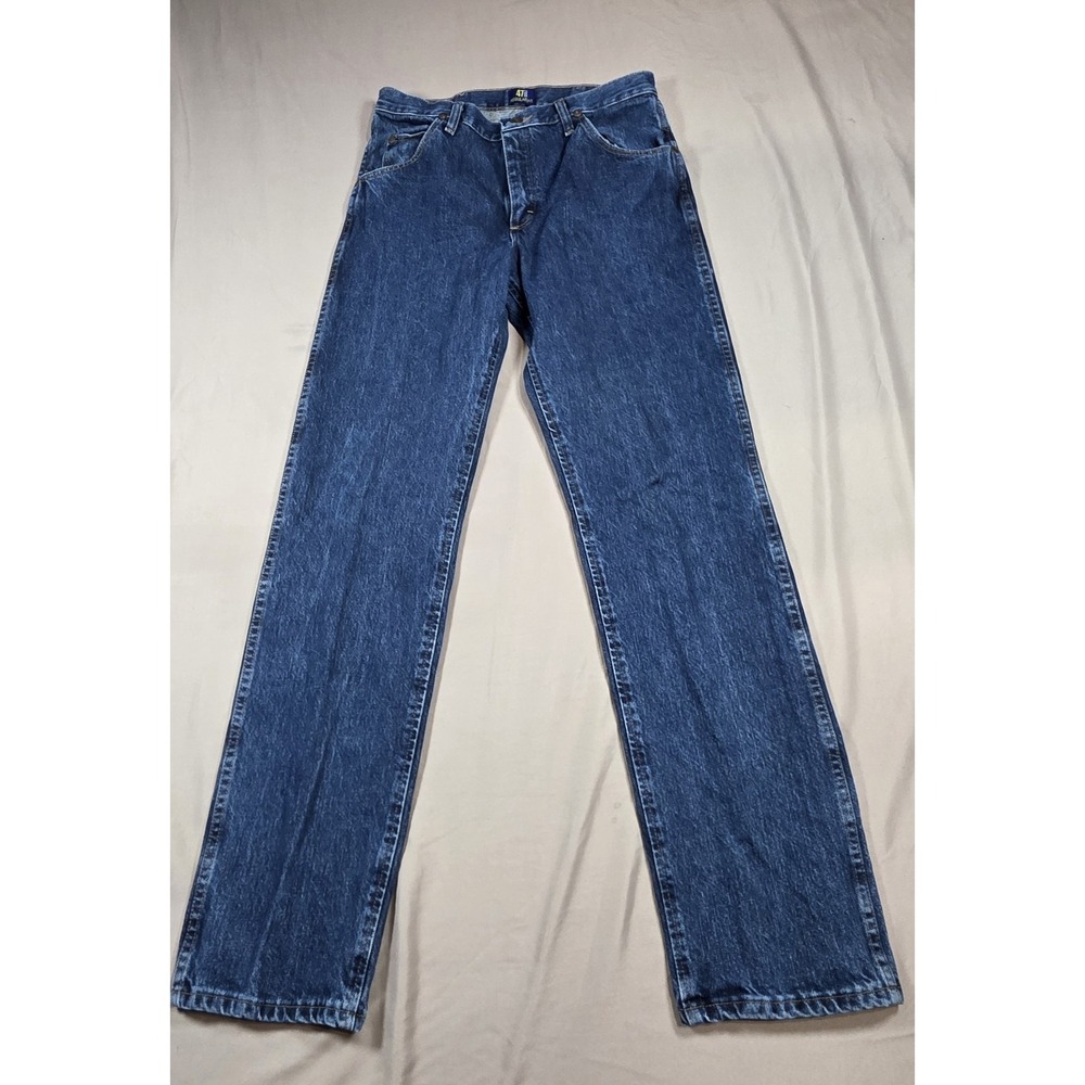 Wrangler 47MWZ Premium‎ Performance Mens 32x34 Regular Fit Cowboy Cut Jeans Blue